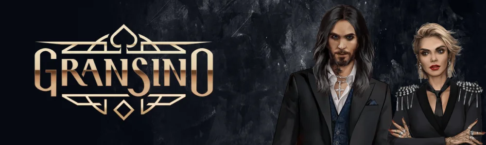 gransino Casino logo op donkere achtergrond